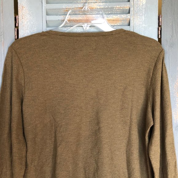 Madewell Texture & Thread Modern Side Tie Top Weathered Olive Sz S NWT - Picture 11 of 13